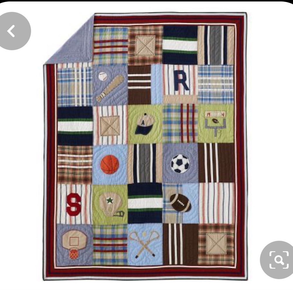 BRAND NEW Pottery Barn Junior Varsity Quilt TWIN